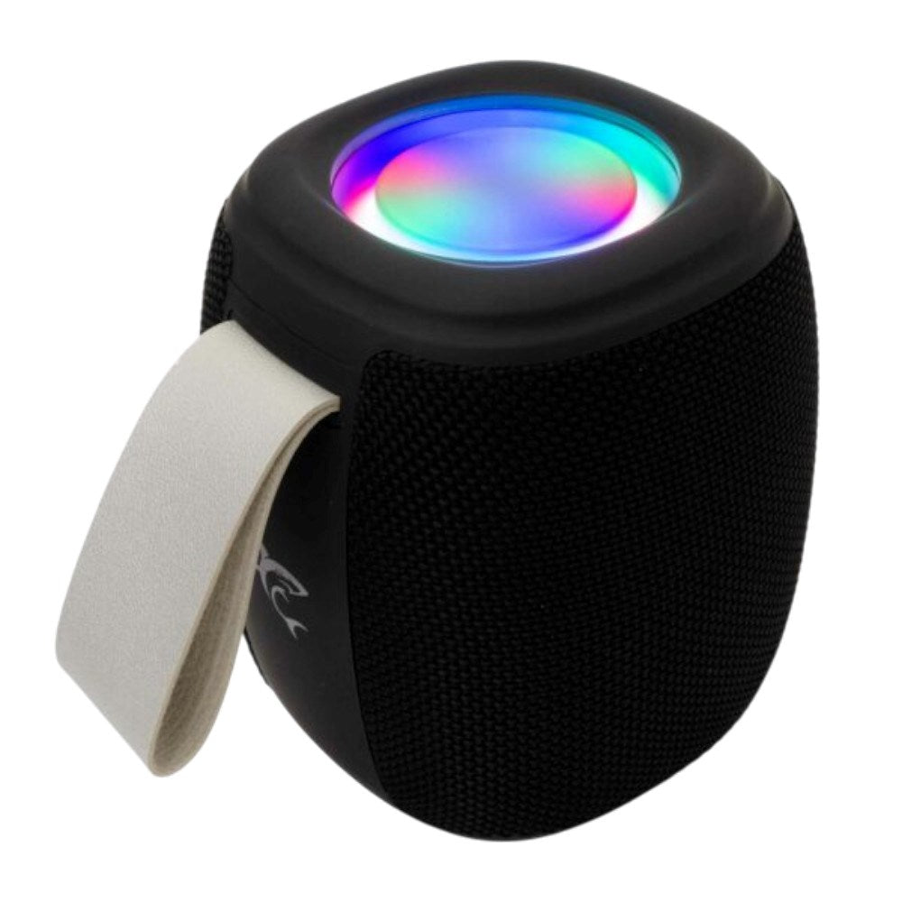 White Shark 1 200 mAh Bluetooth-Högtalare med Ljus - Svart