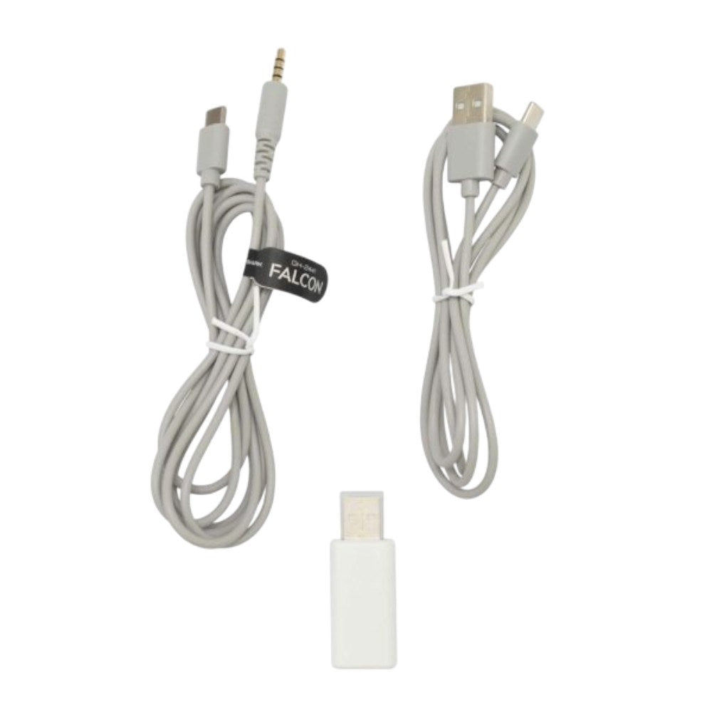 White Shark On-Ear Trådlösa Gaminghörlurar med Mikrofon - Vit / Grå