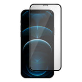 iPhone 12 Pro Max Essentials Härdat Skärmskyddsglas – Genomskinlig / Svart Kant