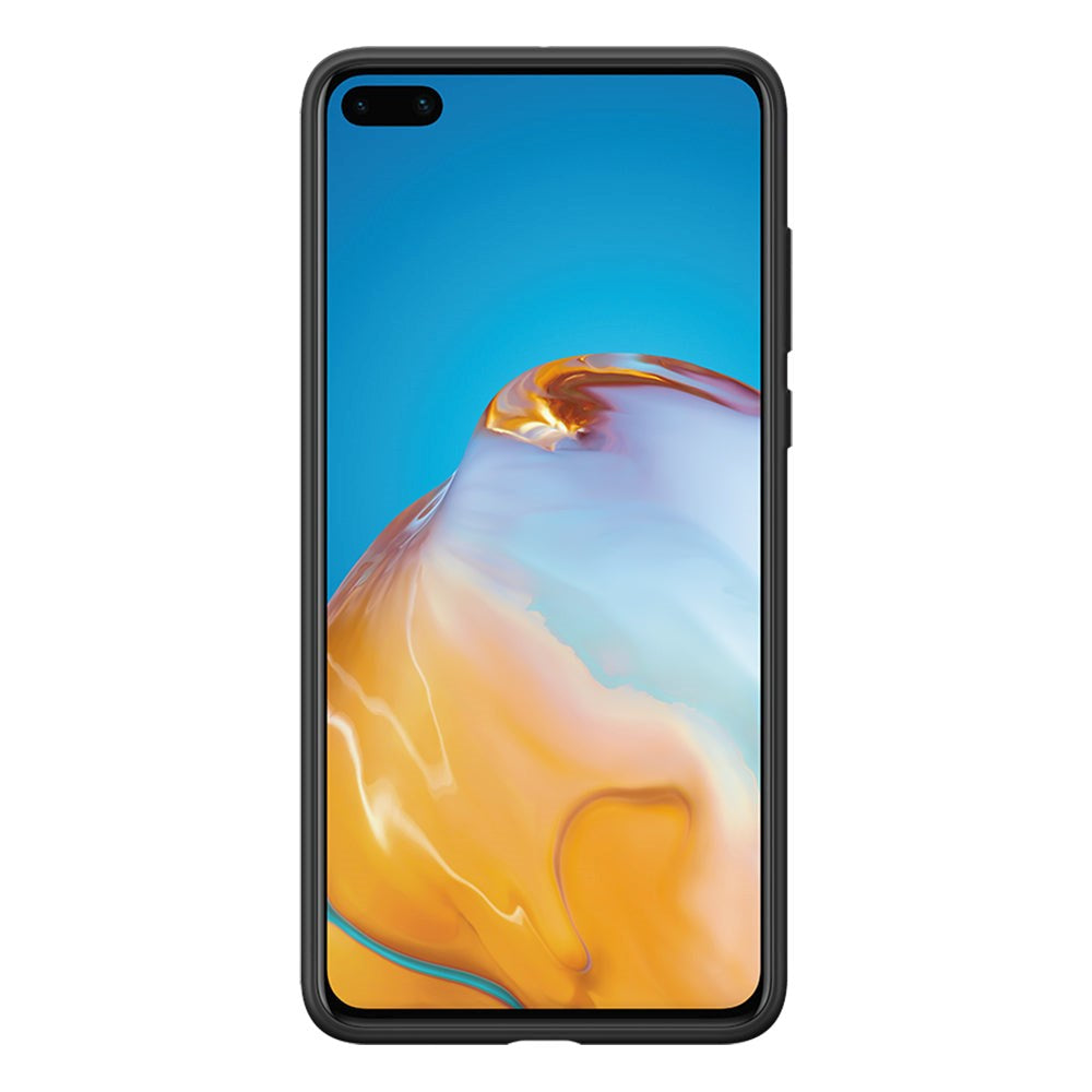 Original Huawei P40 PU-skal - Svart