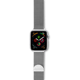 Apple Watch (38/40/SE/41/42mm) Epico Milanese Rostfritt Stål Armband - Silver