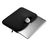 Tech-Protect Neoprene MacBook / Laptop Sleeve 13-14" med Handtag och Extra Fack (34 x 25 cm) - Svart