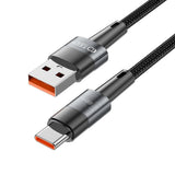 Tech-Protect Ultraboost USB-A till USB-C Kabel 66W/6A 2m - Svart