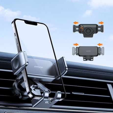 JoyRoom JR-ZS283 Car Mount - Universal Mobilhållare För Ventilationssystem - Max Mobil: 65 x 100mm - Svart