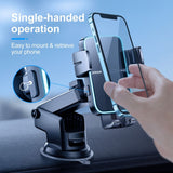 Joyroom JR-ZS246 Car Mount Bilholder m. Trådløs Opladning & Sugekop 15W - Max Mobil: 60 - 85mm - Svart