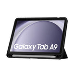 Samsung Galaxy Tab A9 Tech-Protect SC Hybrid Fodral med Stylus Pen Hållare - Svart / Genomskinlig