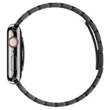 Apple Watch (42/44/SE/45/46/49mm) Spigen Modern Fit Rem Rostfritt Stål - Svart