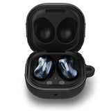 Samsung Galaxy Buds 2 / Live Spigen Rugged Armor Case - Black m. kolfiberutseende