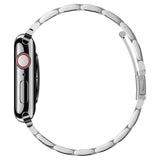 Apple Watch (38/40/SE/41/42mm) Spigen Modern Fit Band - Rem Rostfritt Stål inklusive Stift - Silver