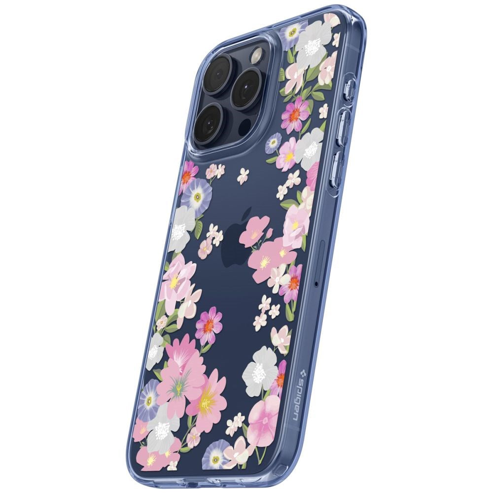 iPhone 15 Pro Spigen Liquid Crystal Skal - Blossom