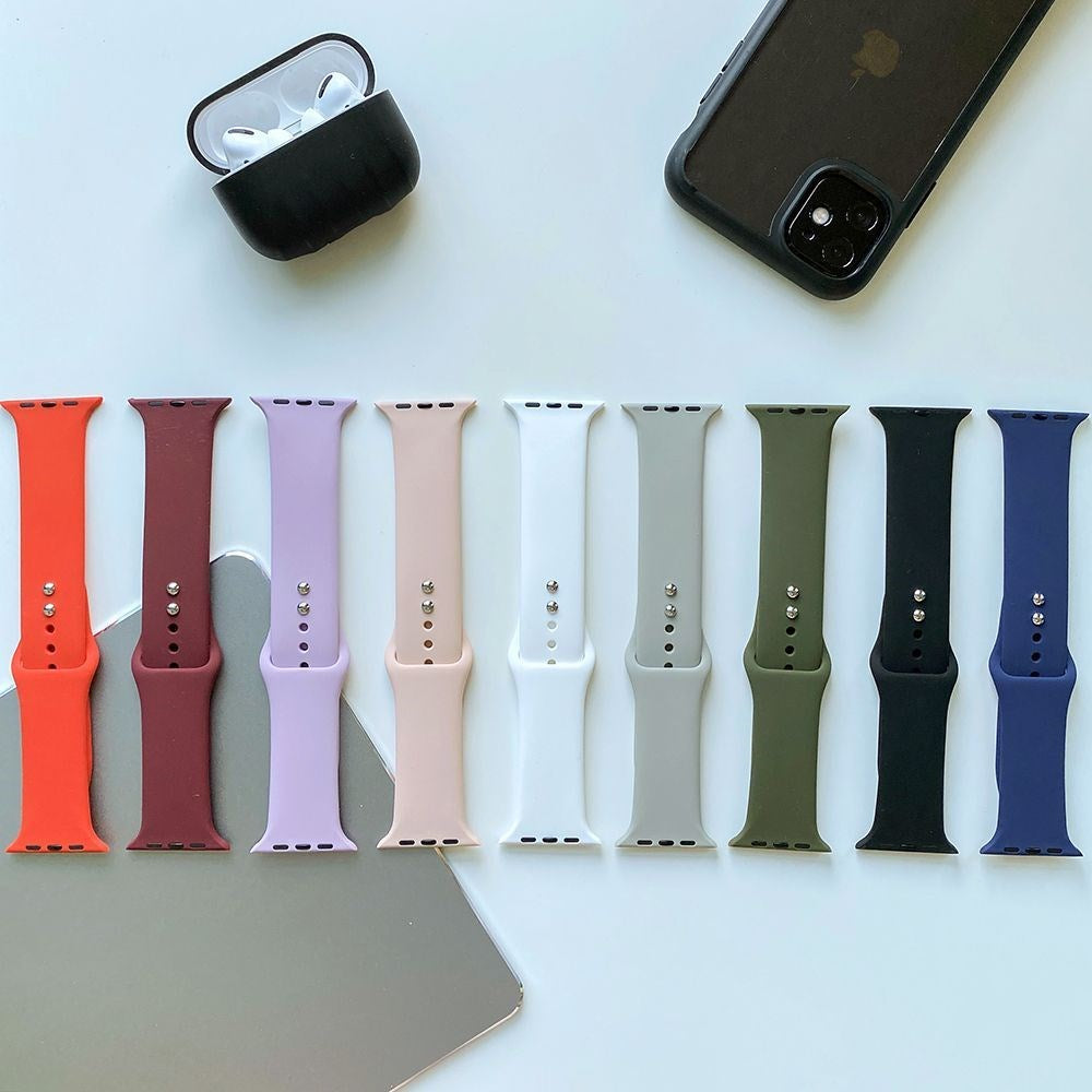 Apple Watch (38/40/SE/41/42mm) Tech-Protect Icon Band Rem Silikon - Ljusblå