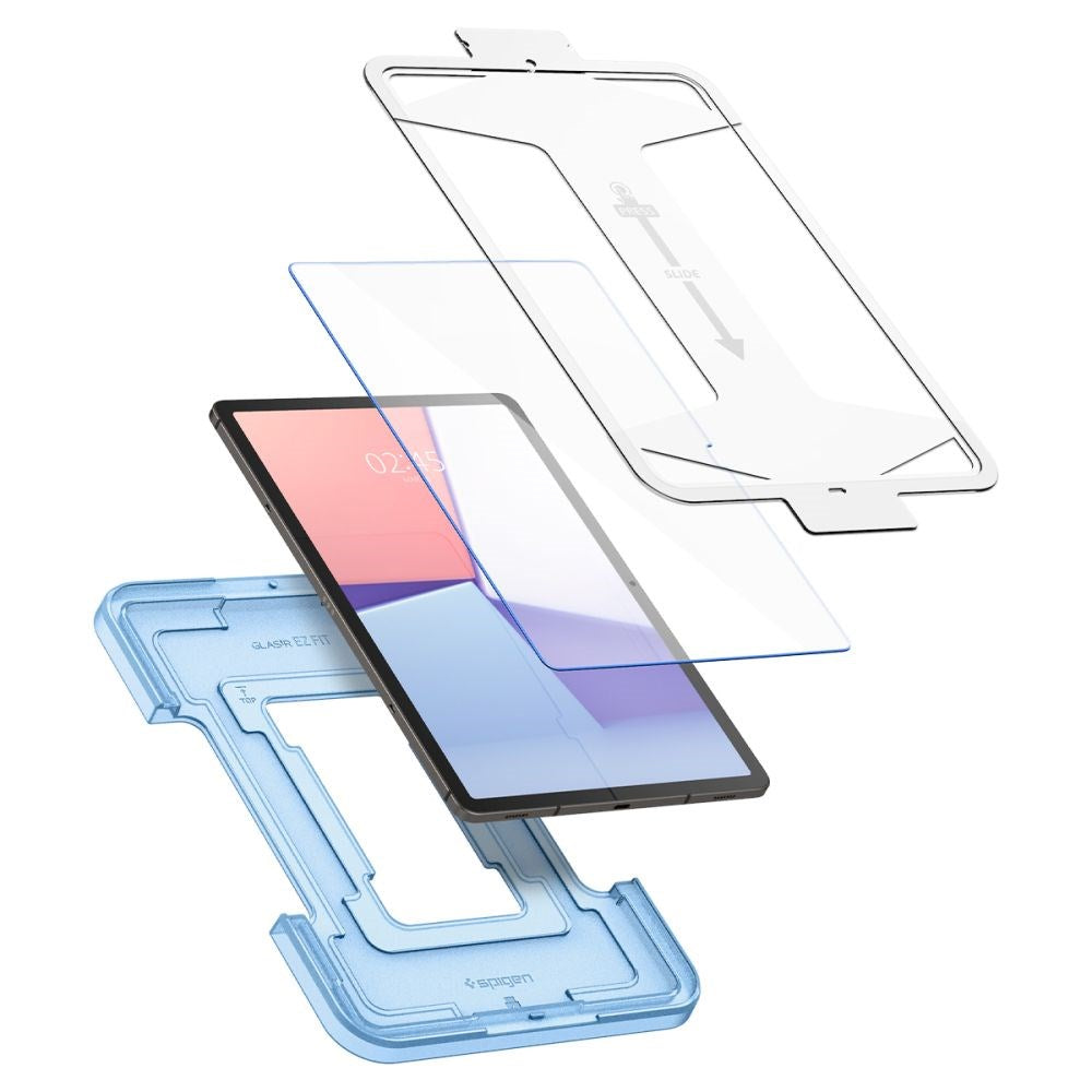 Samsung Galaxy Tab S9+ (Plus) Spigen EZ Fit Glas.tR Skärmskydd - Case Friendly - Genomskinlig