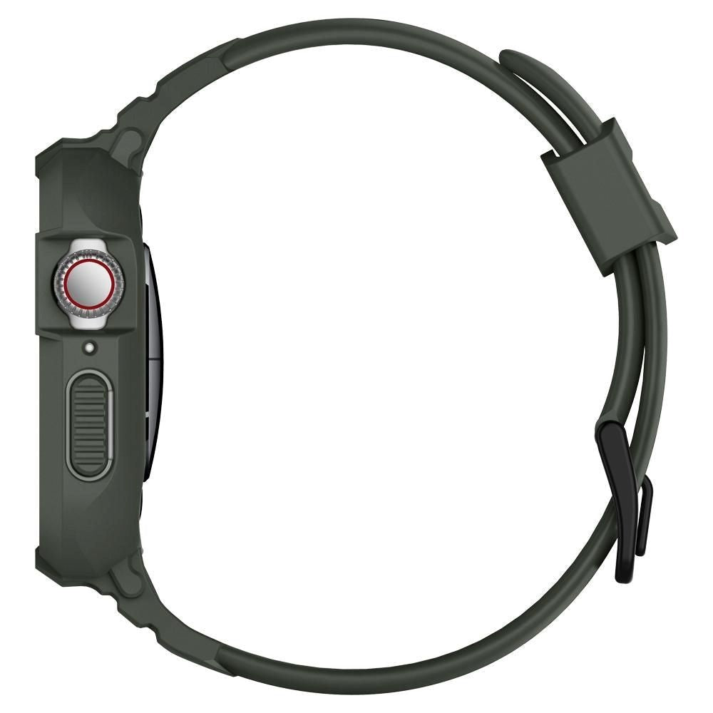 Apple Watch SE/6/5/4 (44mm) Spigen Rugged Armor Skal med Rem - Grön