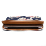 MacBook 15" / Laptop 15.6" Canvaslife Sleeve (37.5 x 26.5 cm) - Navy Rose