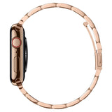 Apple Watch (38/40/SE/41/42mm) Spigen Modern Fit Band - Rem Rostfritt Stål inklusive Stift - Rött Guld