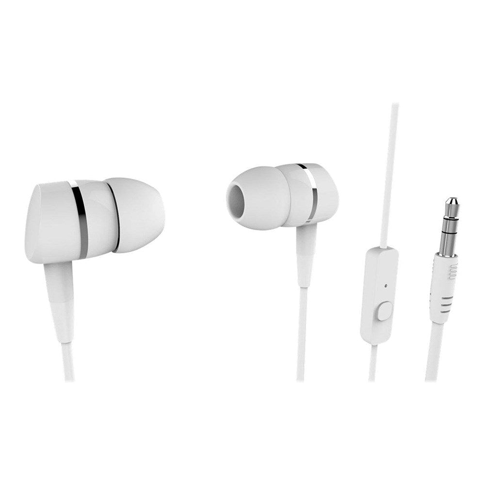 Vivanco In-Ear Hörlurar med 1.2m Sladd - 3,5 mm Kontakt - Vit