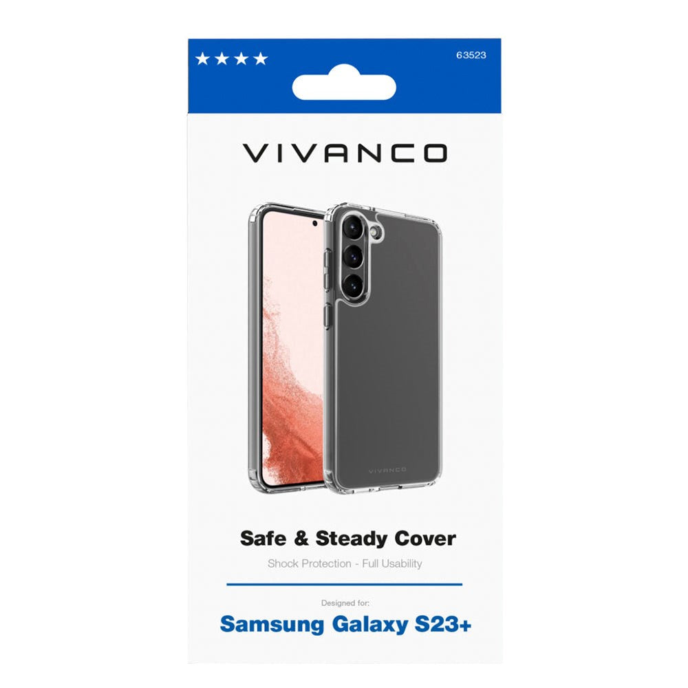 Samsung Galaxy S23+ (Plus) Vivanco Safe & Steady Case - Transparent