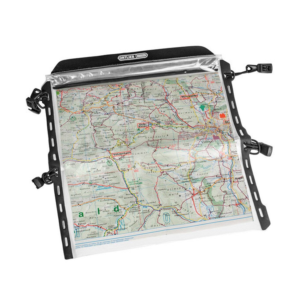 ORTLIEB Map-Case för Ultimate Cykelväska (28x27cm) - Svart / Genomskinlig