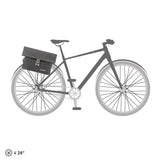 ORTLIEB Twin-City 9L 2-i-1 Cykelväska & Axelväska (30 x 39 x 12 cm) - Grå