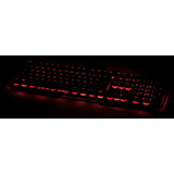 uRage Cyberboard Gaming Keyboard m. RGB Belysning - Nordisk Tastatur Layout - Sort