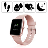 Hama Fit Watch 5910 - Fitness Smartwatch m. GPS, Pulsmätare och Pedometer - Rosa / Rose Gold