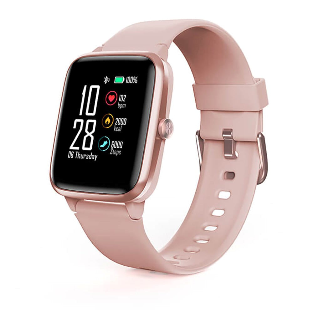 Hama Fit Watch 5910 - Fitness Smartwatch m. GPS, Pulsmätare och Pedometer - Rosa / Rose Gold