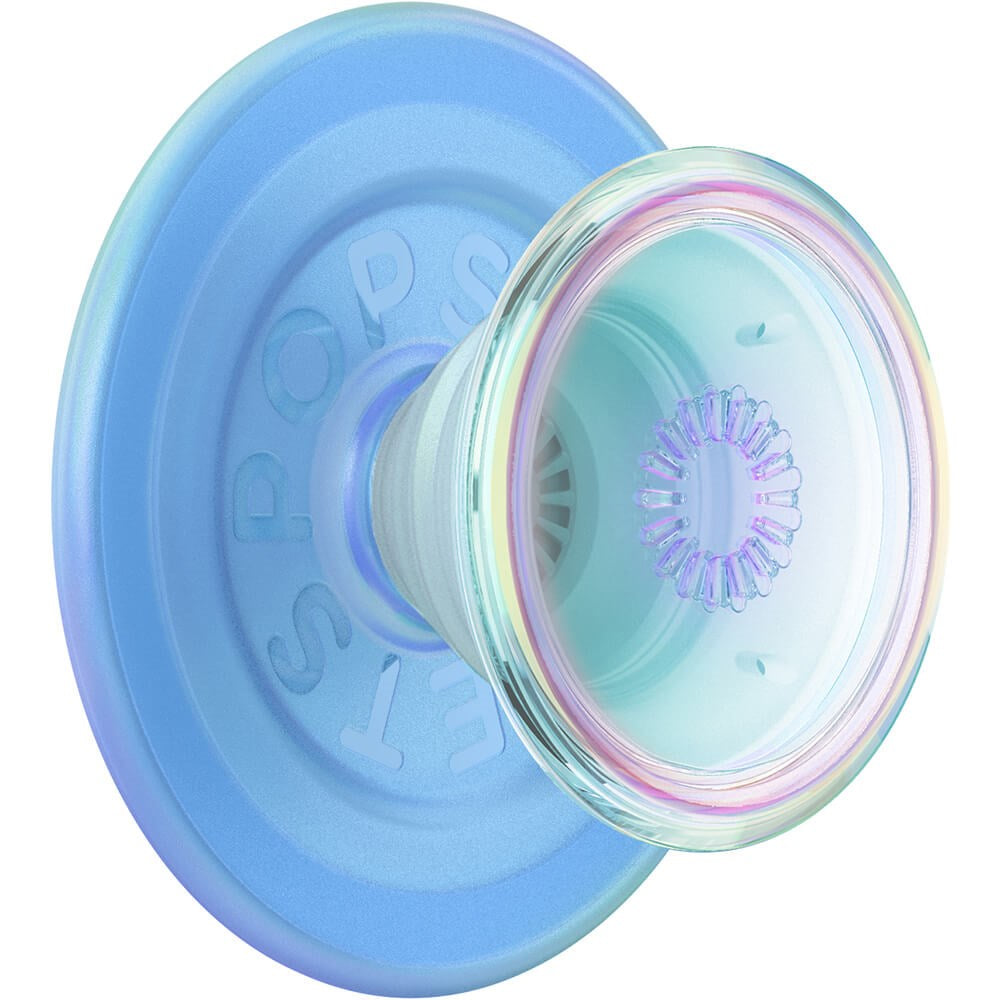 POPSOCKETS PopGrip Opalescent Blue Translucent MagSafe - Stativ och Grepp