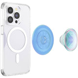 POPSOCKETS PopGrip Opalescent Blue Translucent MagSafe - Stativ och Grepp