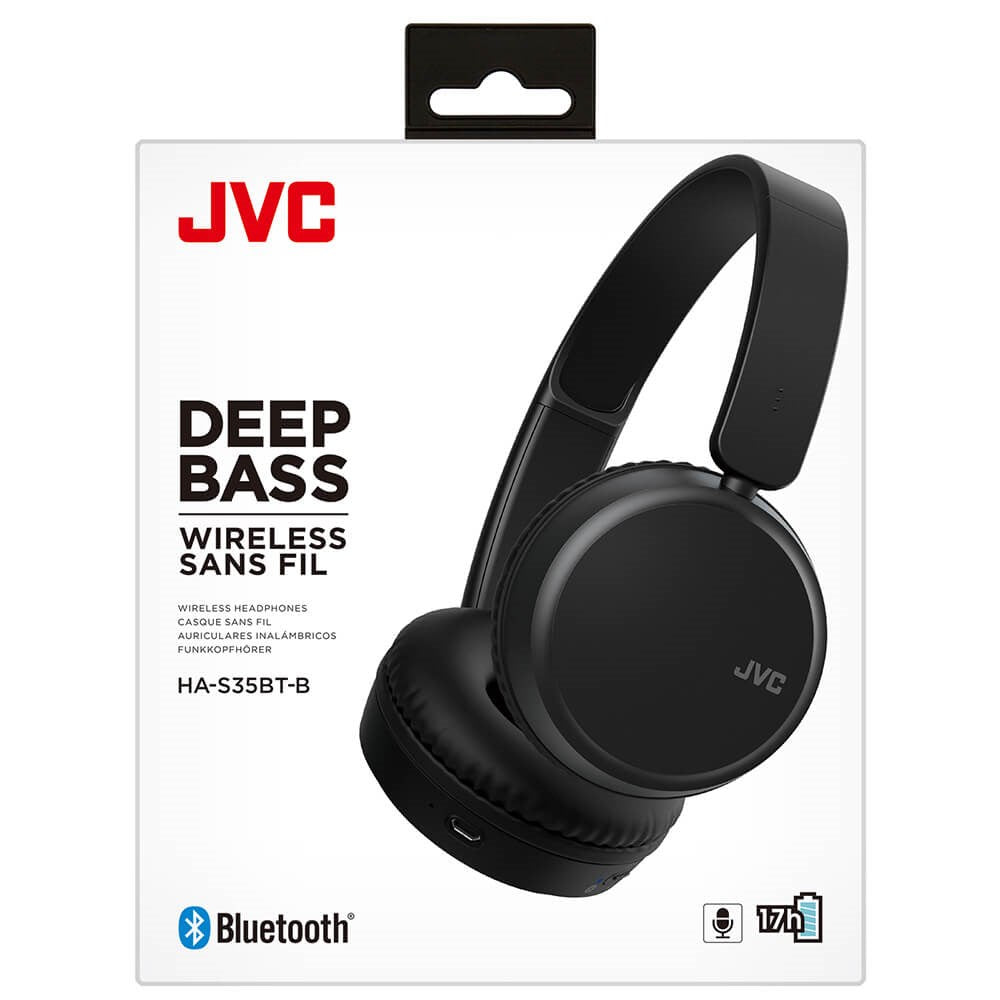 JVC HA-S35BT Bluetooth On-Ear Hovedtelefoner - Sort