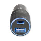 4Smarts Rapid+ Fast Car Charger 27W PD / 18W QC - 1X USB -A 1X USB -C - Svart