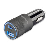 4Smarts Rapid+ Fast Car Charger 27W PD / 18W QC - 1X USB -A 1X USB -C - Svart