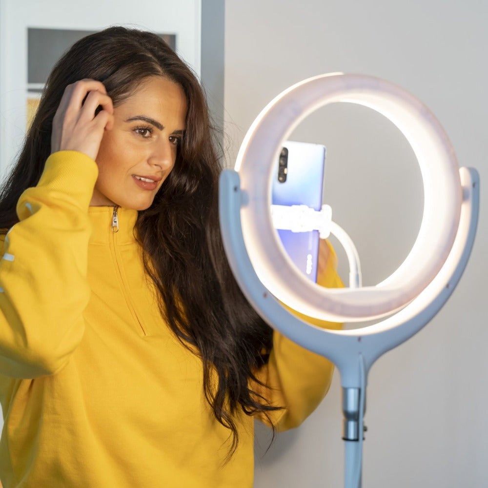 4Smarts LoomiPod Skrivbordslampa med LED Selfie Ring Light