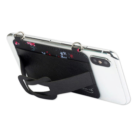 4Smarts Dressup Phone Holder m. Strap & Card Holder - Blommor