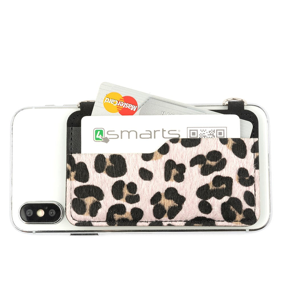 4Smarts Dressup Phone Holder m. Strap & Card Holder - Leopard