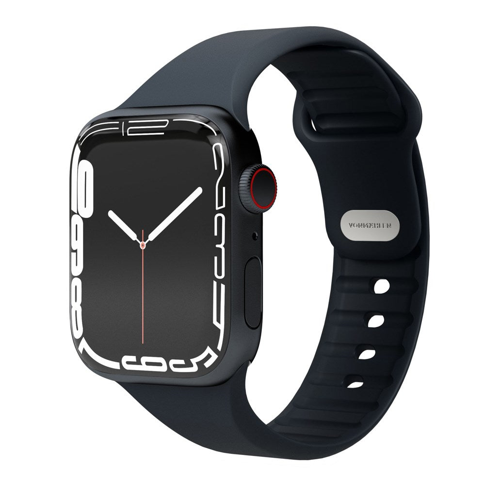 Vonmählen Apple Watch (38/40/SE/41/42mm) Classic Band 2 Återvunnet Silikon Rem - Blå