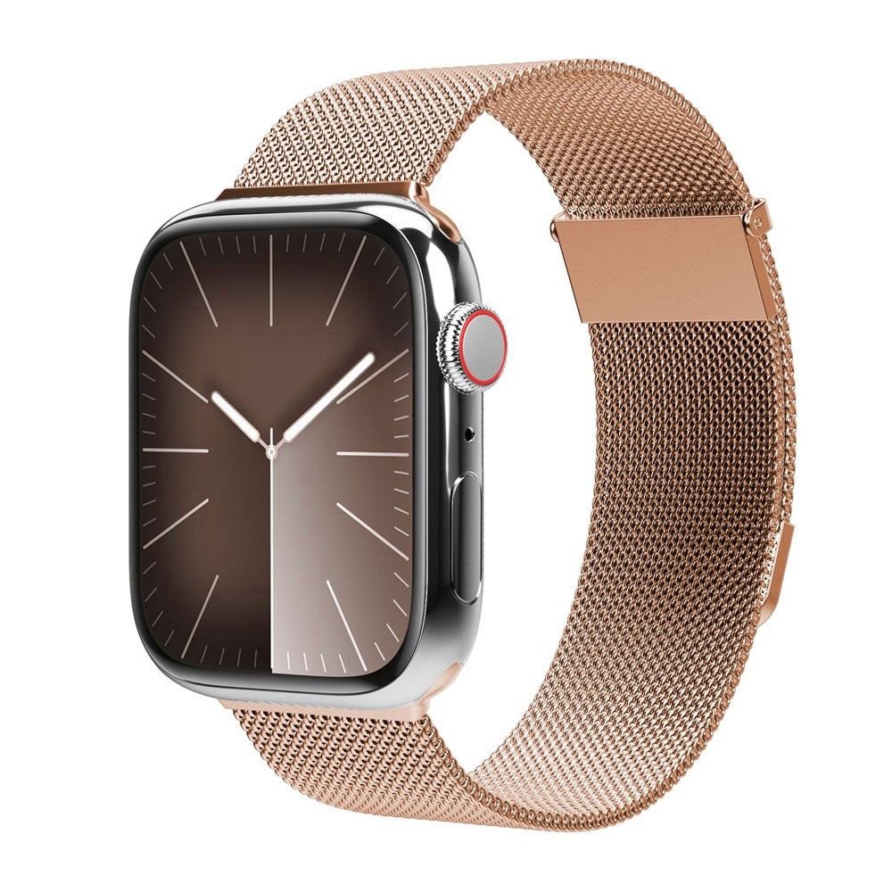 Vonmählen Apple Watch (42/44/SE/45/46/49mm) Milanese Loop 2 Rostfritt Stål Rem - Rose Gold