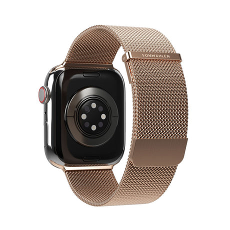 Vonmählen Apple Watch (42/44/SE/45/46/49mm) Milanese Loop 2 Rostfritt Stål Rem - Rose Gold