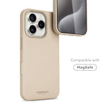 Vonmählen iPhone 16 Pro Like Leather Skal - MagSafe Kompatibel - Cream