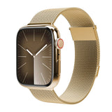 Vonmählen Apple Watch (42/44/SE/45/46/49mm) Milanese Loop 2 Rostfritt Stål Rem - Guld