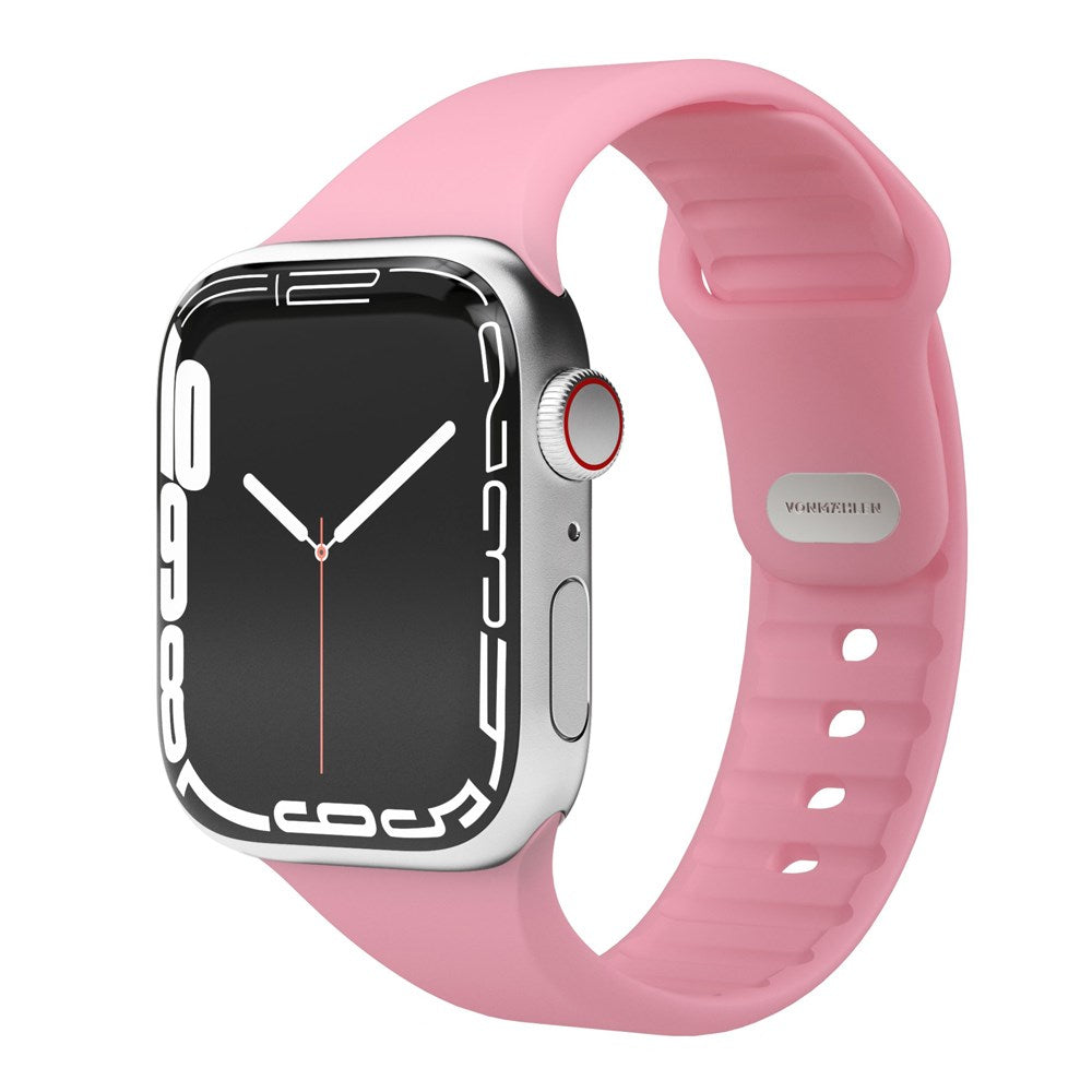 Vonmählen Apple Watch (42/44/SE/45/46/49mm) Classic Band 2 Återvunnet Silikon Rem - Rosa