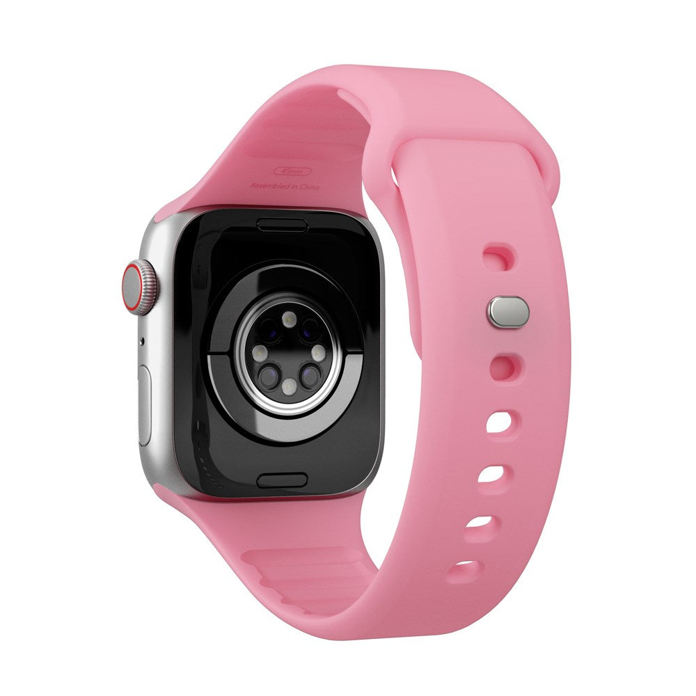 Vonmählen Apple Watch (42/44/SE/45/46/49mm) Classic Band 2 Återvunnet Silikon Rem - Rosa