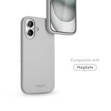 Vonmählen iPhone 16 Eco Silikon Skal - MagSafe Kompatibelt - Light Grey