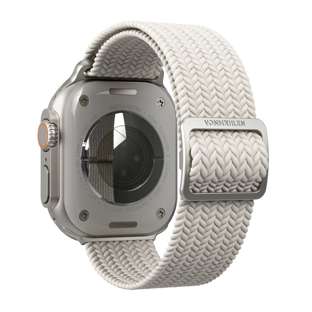 Vonmählen Apple Watch (38/40/SE/41/42mm) Woven Loop Nylonrem - Cream