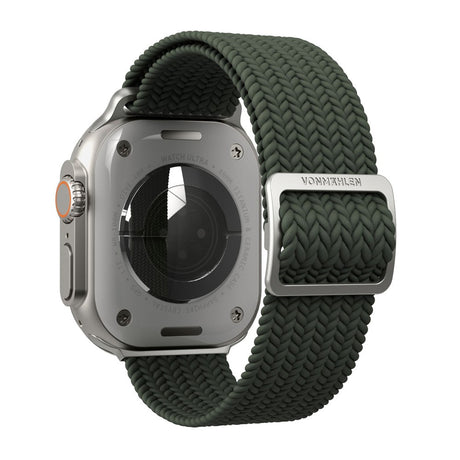 Vonmählen Apple Watch (42/44/45/SE/46/49mm) Woven Loop Nylonrem - Olive