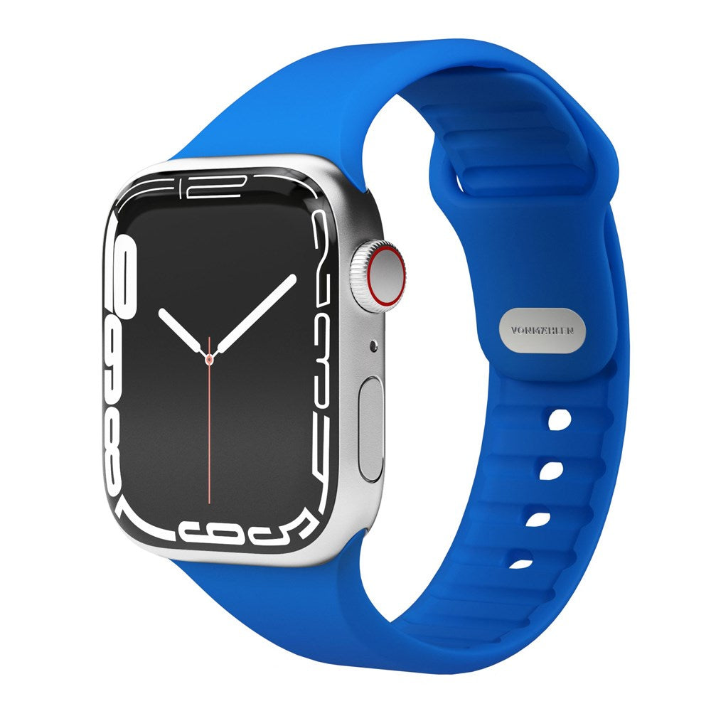 Vonmählen Apple Watch (42/44/SE/45/46/49mm) Classic Band 2 Återvunnet Silikon Rem - Blå