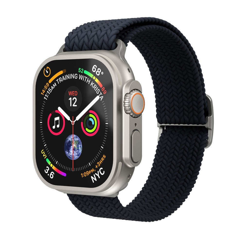 Vonmählen Apple Watch (42/44/45/SE/46/49mm) Woven Loop Nylonrem - Navy