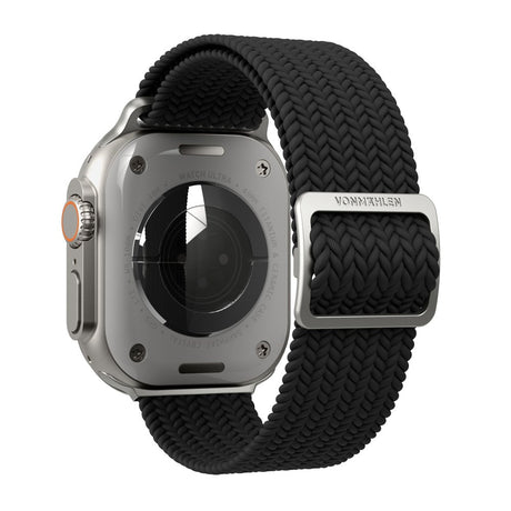 Vonmählen Apple Watch (42/44/45/SE/46/49mm) Woven Loop Nylonrem - Black