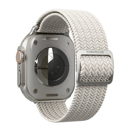 Vonmählen Apple Watch (42/44/45/SE/46/49mm) Woven Loop Nylonrem - Cream