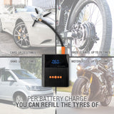 4smarts PitStop+ 8800mAh Powerbank med Kompressor & Ficklampa - Svart