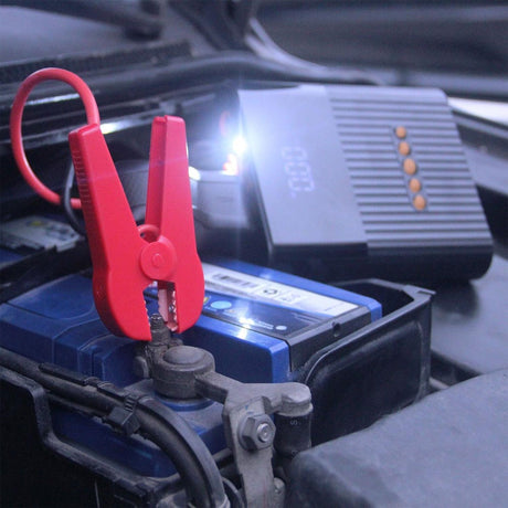 4smarts PitStop+ 8800mAh Powerbank med Kompressor & Ficklampa - Svart
